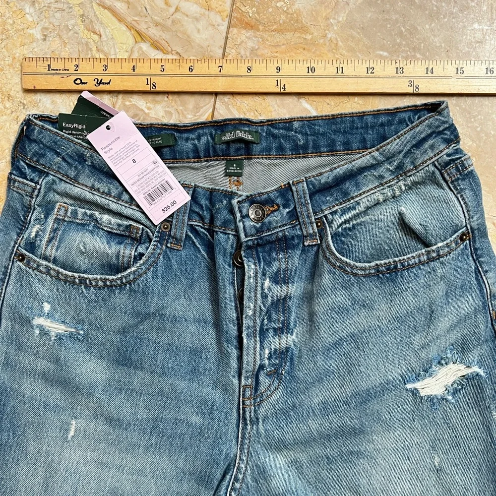 NWT Wild Fable High-Rise Straight Jeans Size 8 - Picture 8 of 9